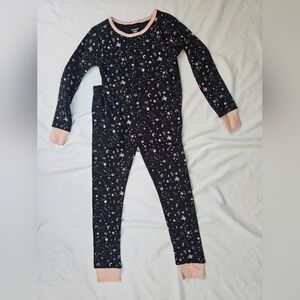 Carter's Black And Pink Starry Celestial Pajamas- 5T
